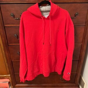Champion Men's Bright Red Hoodie